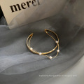 Shangjie OEM Simple pearl bracelet women gold plated bracelet bangles jewelry layered bracelets